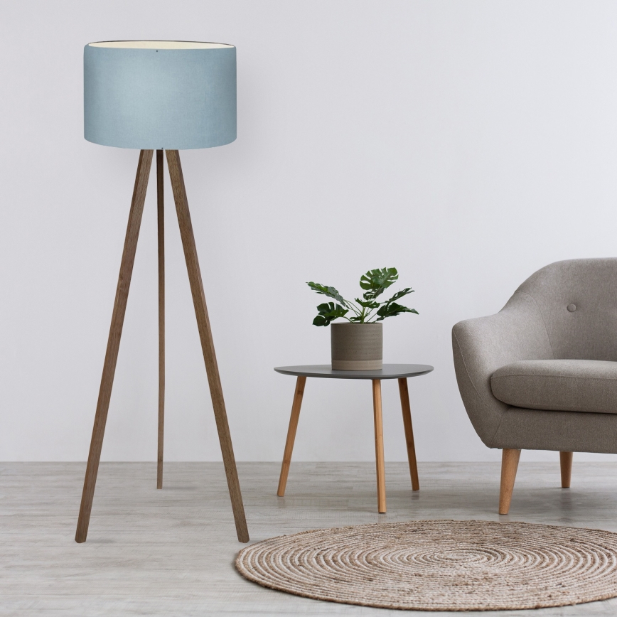 Vloerlamp AYD 1xE27/40W/230V bruin/blauw