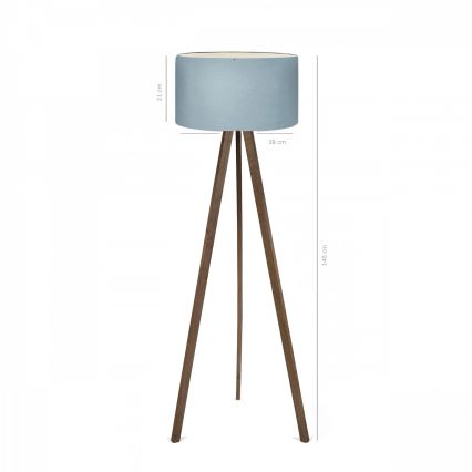 Vloerlamp AYD 1xE27/40W/230V bruin/blauw