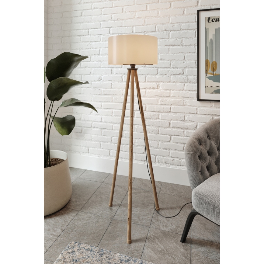 Vloerlamp AYD 1xE27/40W/230V bruin/grijs