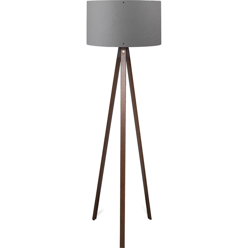 Vloerlamp AYD 1xE27/40W/230V bruin/grijs