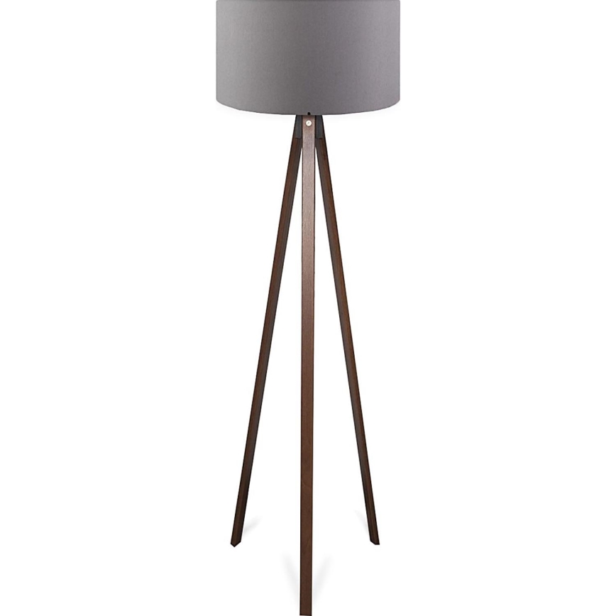 Vloerlamp AYD 1xE27/40W/230V bruin/grijs