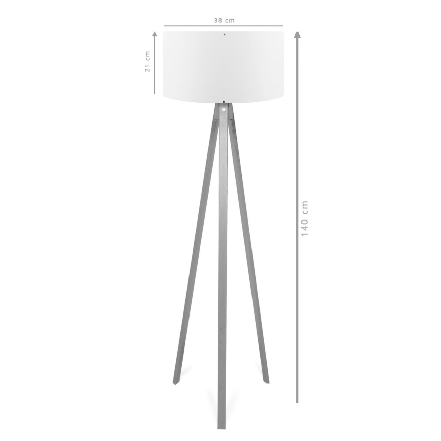 Vloerlamp AYD 1xE27/40W/230V bruin