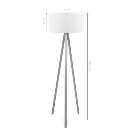Vloerlamp AYD 1xE27/40W/230V bruin/rood
