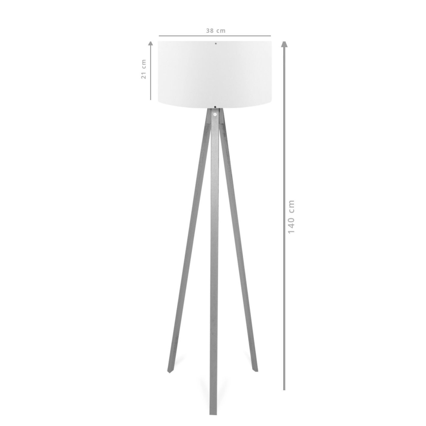 Vloerlamp AYD 1xE27/40W/230V bruin/rood