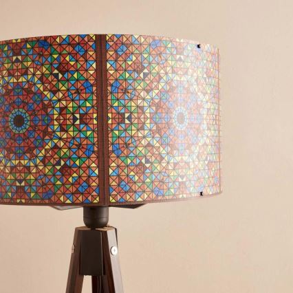 Vloerlamp AYD 1xE27/40W/230V bruin/veelkleurig