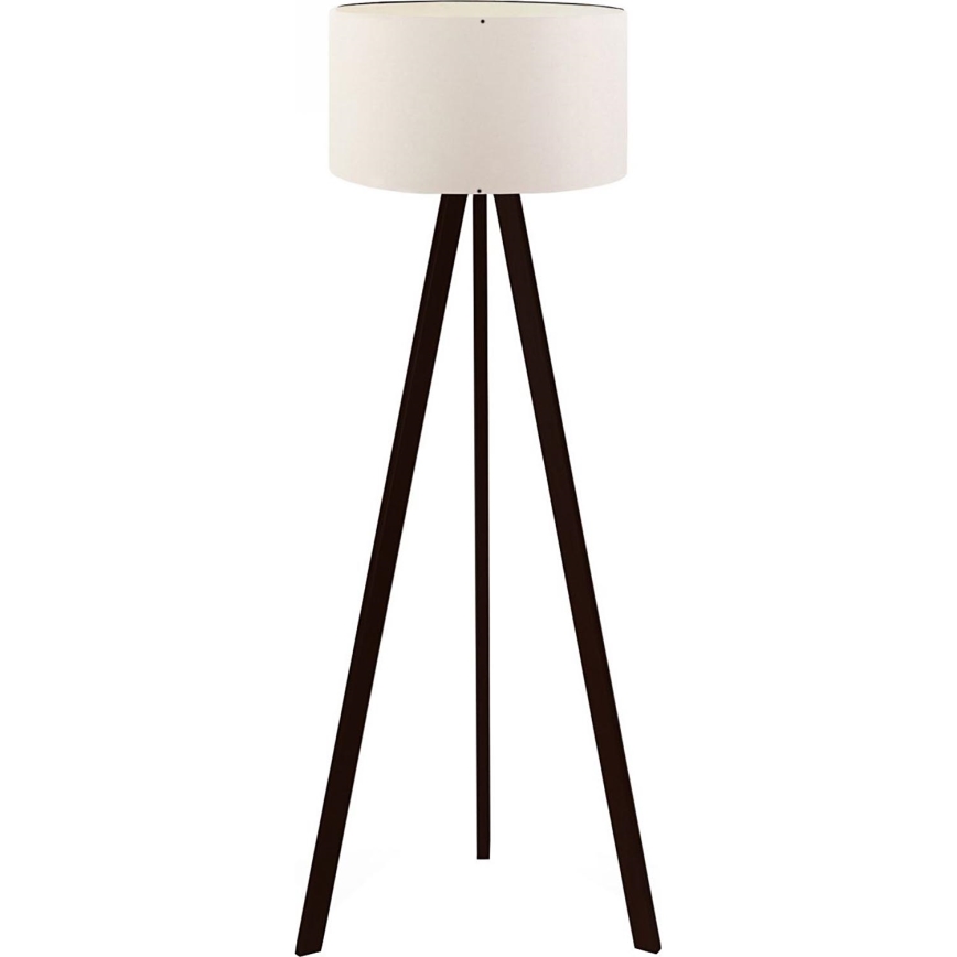 Vloerlamp AYD 1xE27/40W/230V bruin/wit