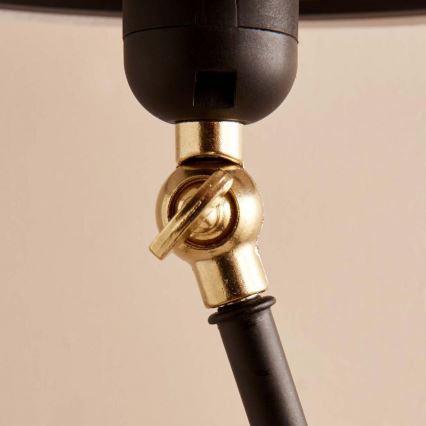 Vloerlamp AYD 1xE27/40W/230V zwart/beige