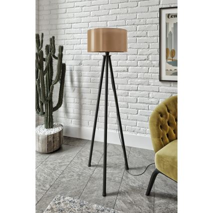 Vloerlamp AYD 1xE27/40W/230V zwart/bruin