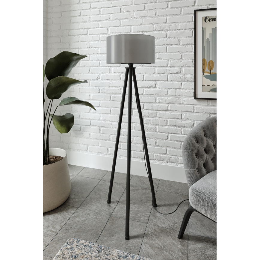 Vloerlamp AYD 1xE27/40W/230V zwart/grijs