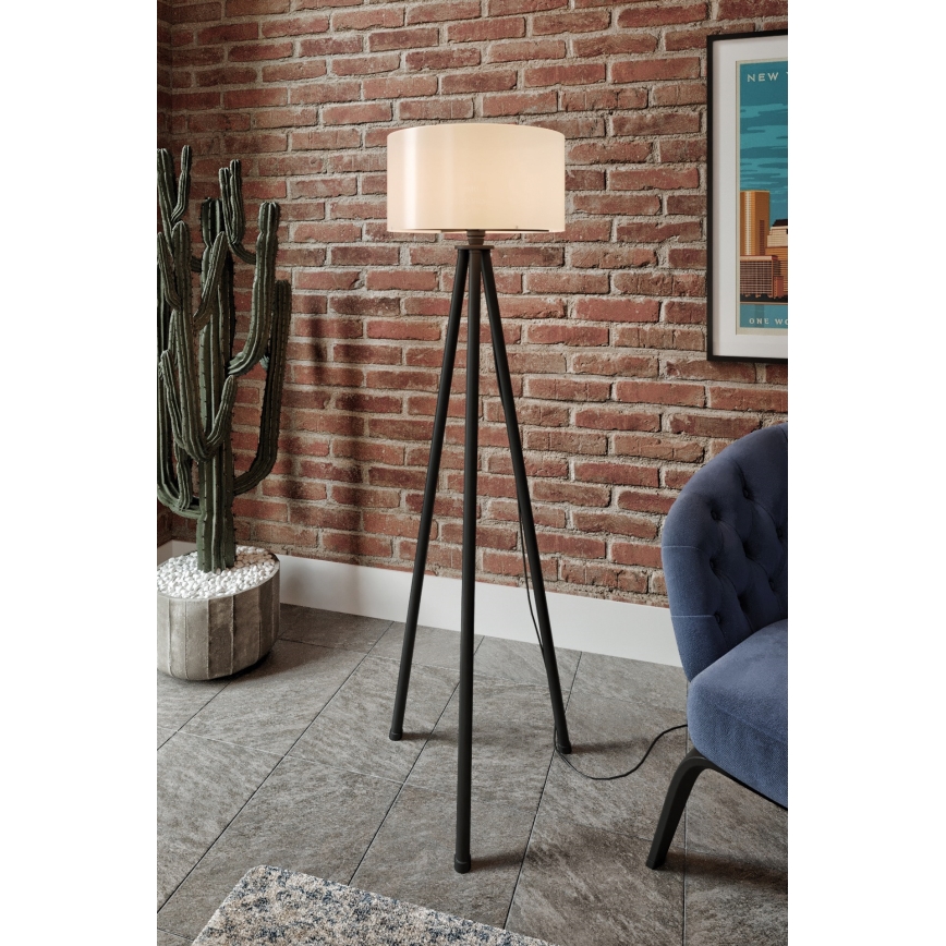 Vloerlamp AYD 1xE27/40W/230V zwart/wit