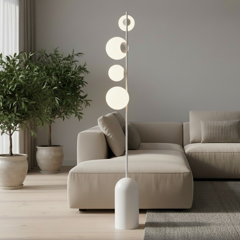 Vloerlamp ETNO 4xG9/8W/230V wit