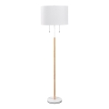 Vloerlamp FOGO 2xE27/15W/230V wit/beige