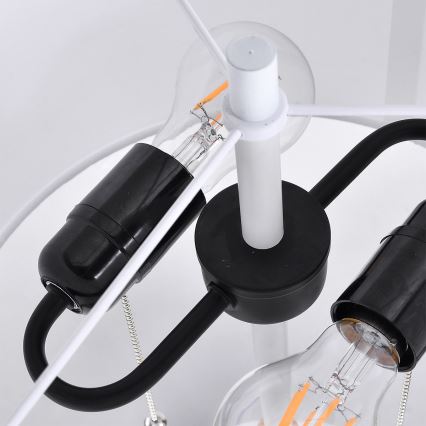 Vloerlamp FOGO 2xE27/15W/230V wit/beige