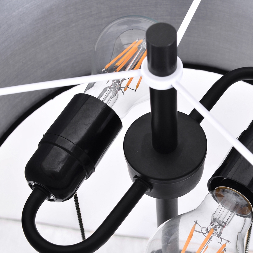 Vloerlamp FOGO 2xE27/15W/230V zwart