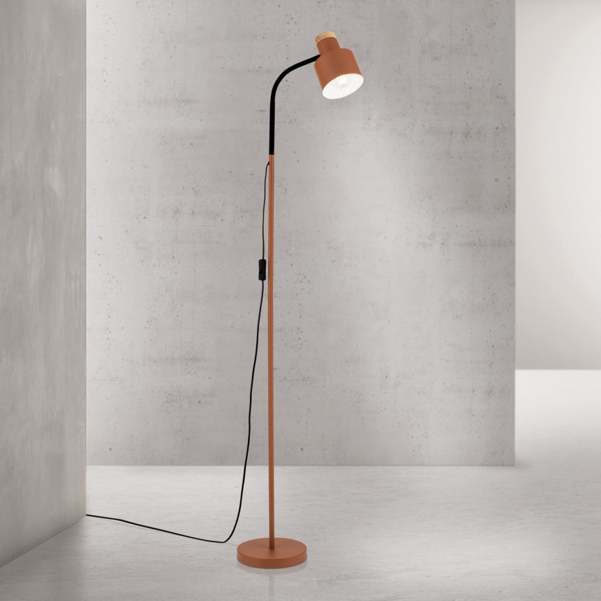 Vloerlamp GILI 1xE27/40W/230V baksteenrood