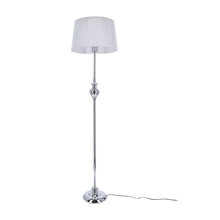 Vloerlamp GILLENIA 1xE27/60W/230V zilver