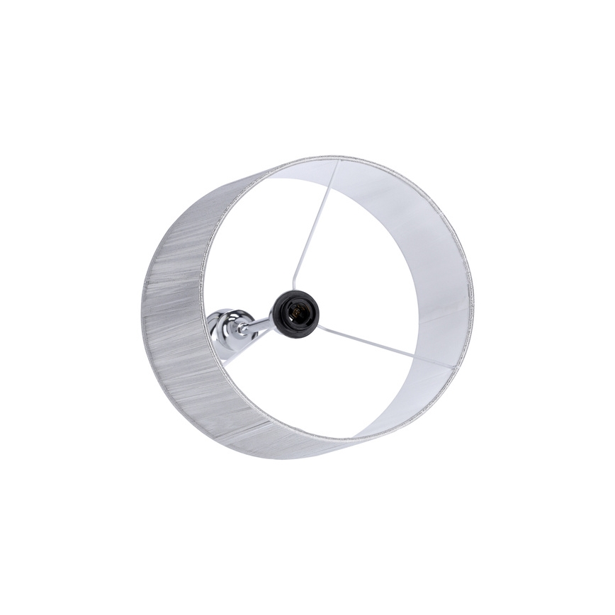Vloerlamp GILLENIA 1xE27/60W/230V zilver