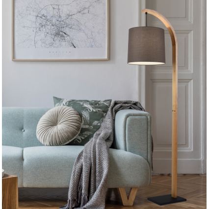 Vloerlamp HANA 1xE27/40W/230V bruin