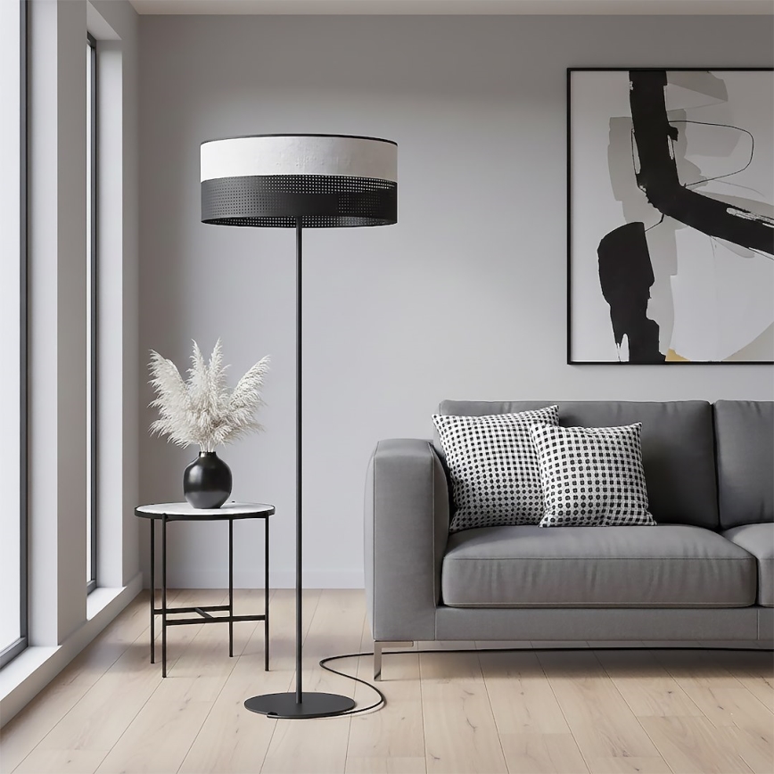 Vloerlamp KARBON 1xE27/15W/230V zwart/grijs