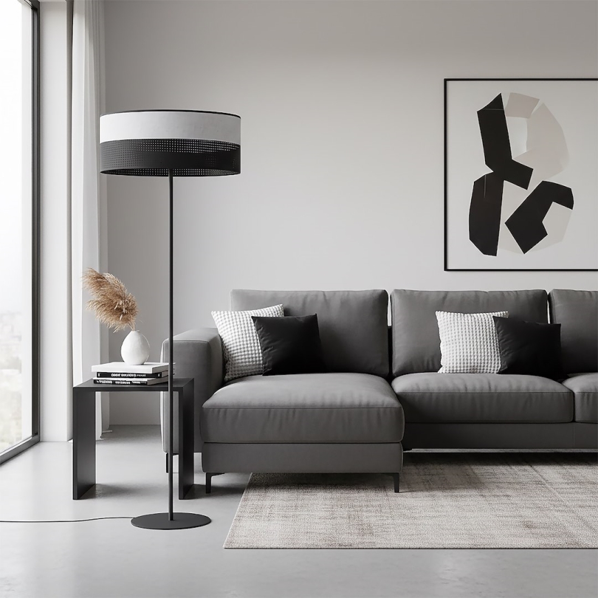 Vloerlamp KARBON 1xE27/15W/230V zwart/grijs