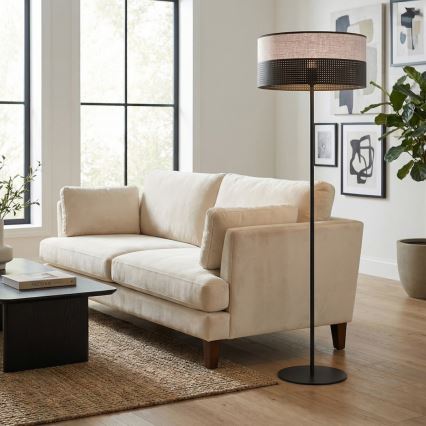 Vloerlamp KARBON 1xE27/15W/230V zwart/grijs
