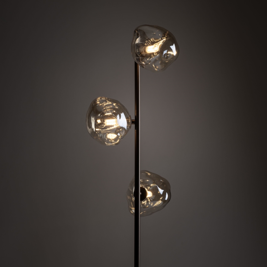 Vloerlamp LAVA 3xG9/8W/230V brons/rookbeige