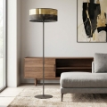 Vloerlamp LUX 1xE27/15W/230V zwart/goud