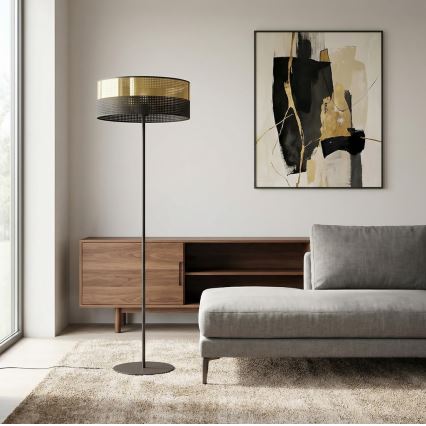 Vloerlamp LUX 1xE27/15W/230V zwart/goud