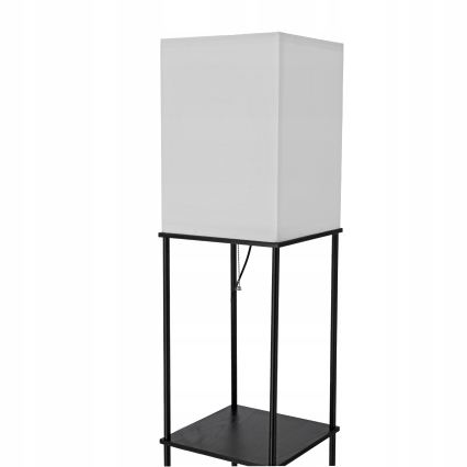 Vloerlamp met planken 1xE27/40W/230V zwart/wit