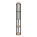 Vloerlamp met planken NOTO 1xE27/40W/230V beige/zwart