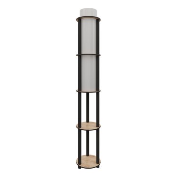 Vloerlamp met planken NOTO 1xE27/40W/230V beige/zwart