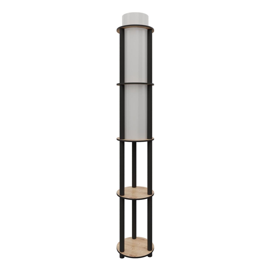 Vloerlamp met planken NOTO 1xE27/40W/230V beige/zwart