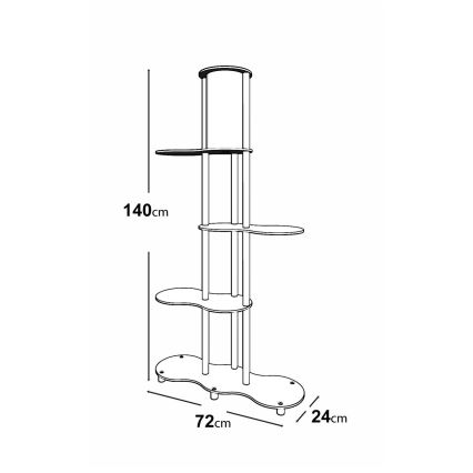 Vloerlamp met planken NOTO 1xE27/40W/230V bruin/zwart