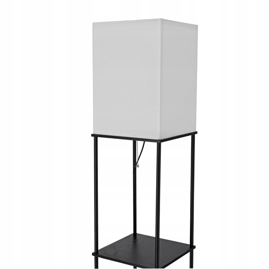 Vloerlamp met plankjes 1xE27/40W/230V 160 cm zwart/wit