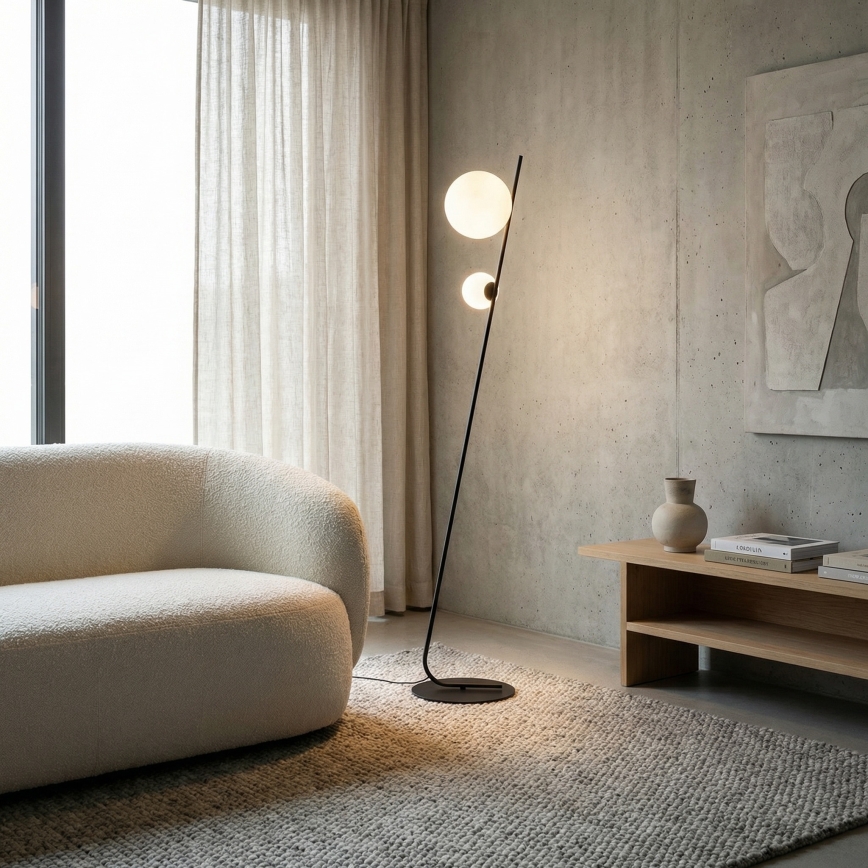 Vloerlamp TATU 2xG9/8W/230V zwart
