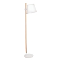 Vloerlamp VIANA 1xE27/60W/230V wit/bruin