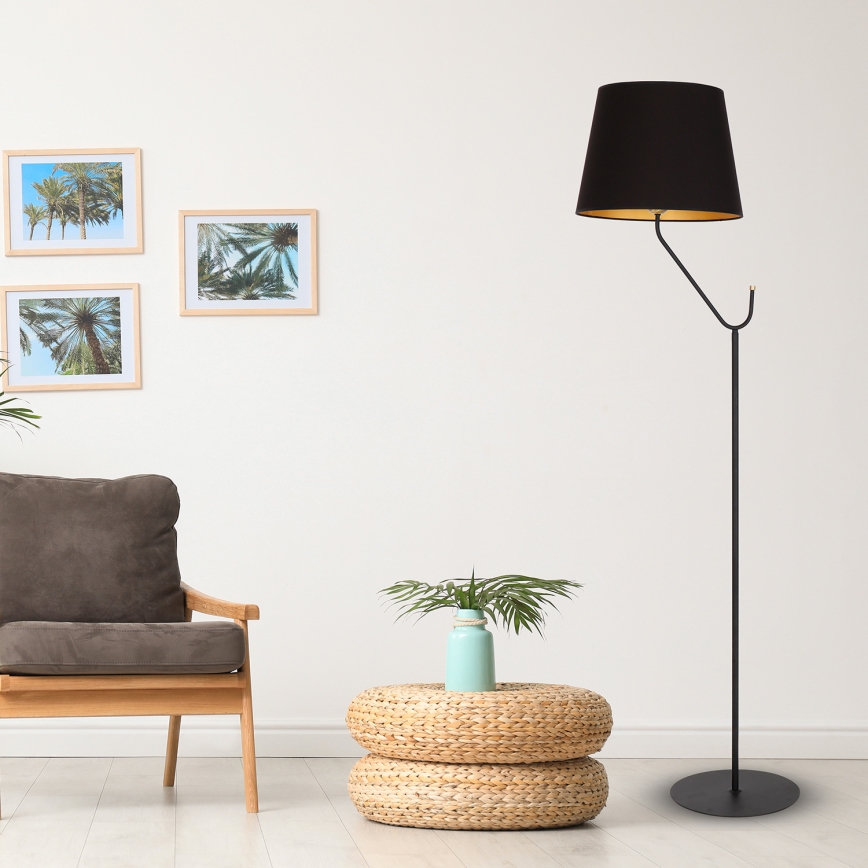Vloerlamp VICTORIA 1xE27/60W/230V zwart