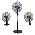 Vloerstaande ventilator 3-in-1 50W/230V Ø 40 cm zwart