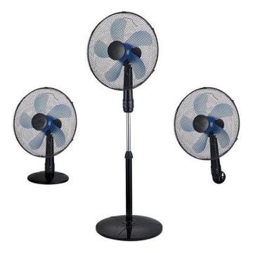 Vloerstaande ventilator 3-in-1 50W/230V Ø 40 cm zwart