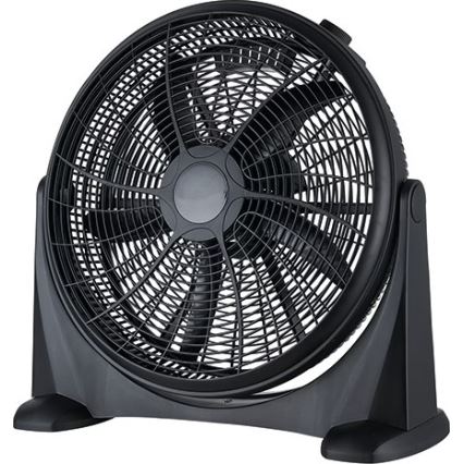 Vloerventilator 100W/230V Ø 50 cm zwart
