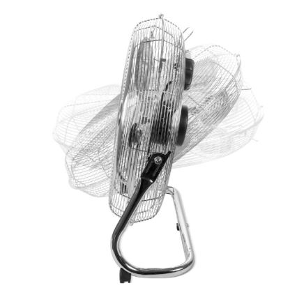 Vloerventilator VIENTO 200W/230V glanzend chroom