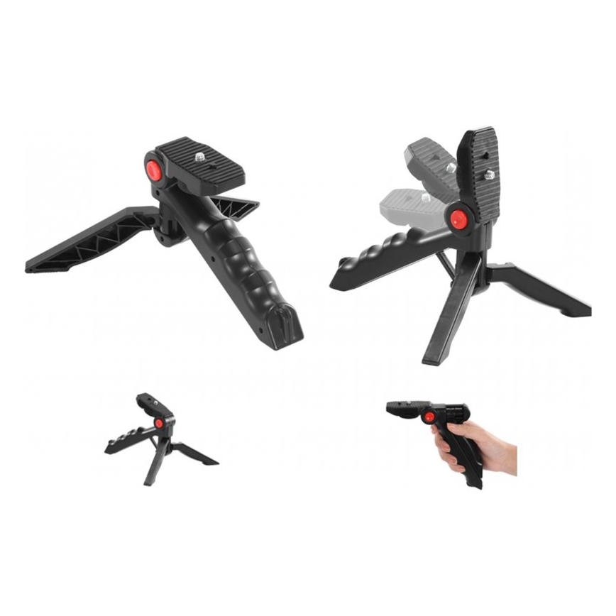 Vloggers Set 4in1 - Microfoon, LED Lamp, Driepoot, Telefoonhouder