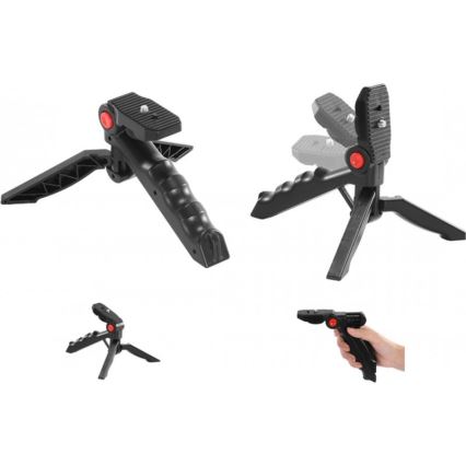 Vlogset 4-in-1 - microfoon, LED-lamp, statief, telefoonhouder