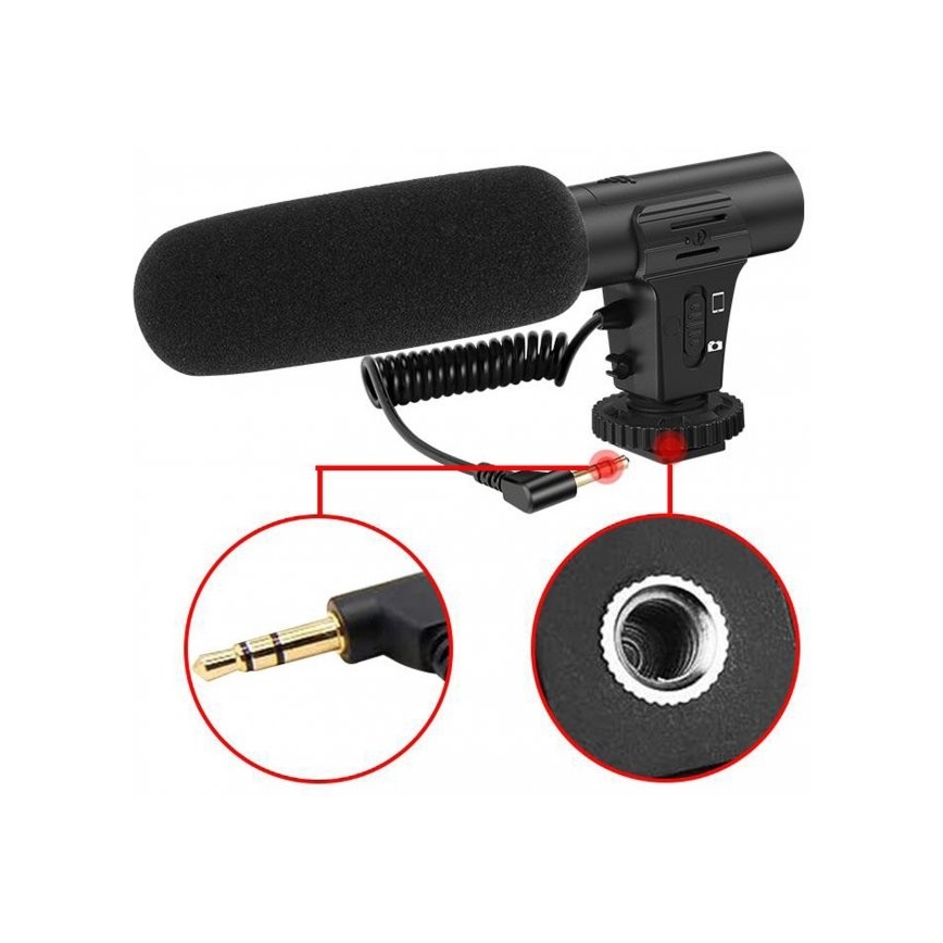 Vlogset 4-in-1 - microfoon, LED-lamp, statief, telefoonhouder