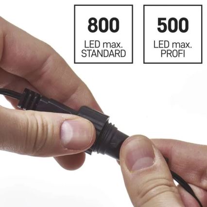 Voeding voor koppelbare kerstverlichting 12W/230V IP44