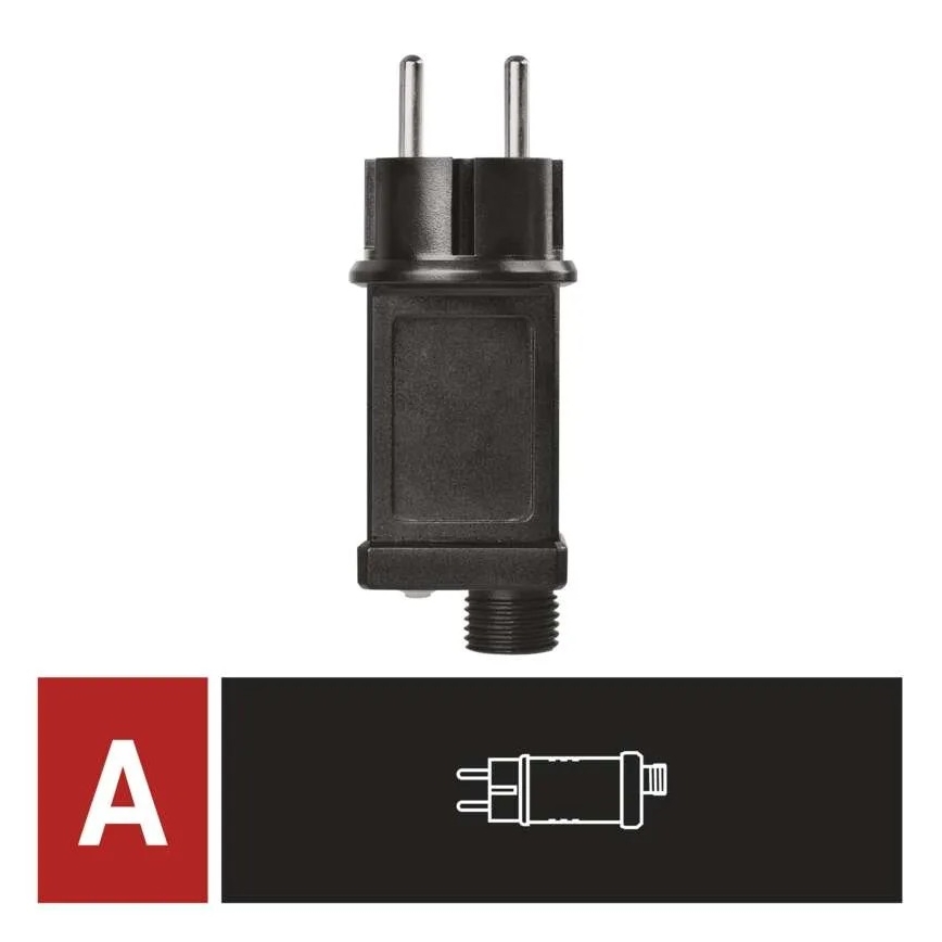 Voeding voor koppelbare kerstverlichting 230V IP44
