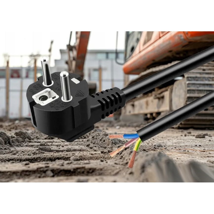 Voedingskabel 3 m 230 V zwart
