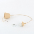 Voedingskabel EDI 1xE27/60W/230V 90 cm beige