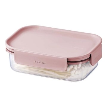 Voedselcontainer CLASSIC PLUS 0,91 l roze/doorzichtig