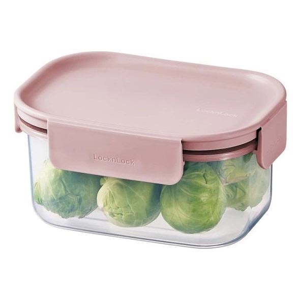 Voedselcontainer CLASSIC PLUS 385 ml roze/doorzichtig